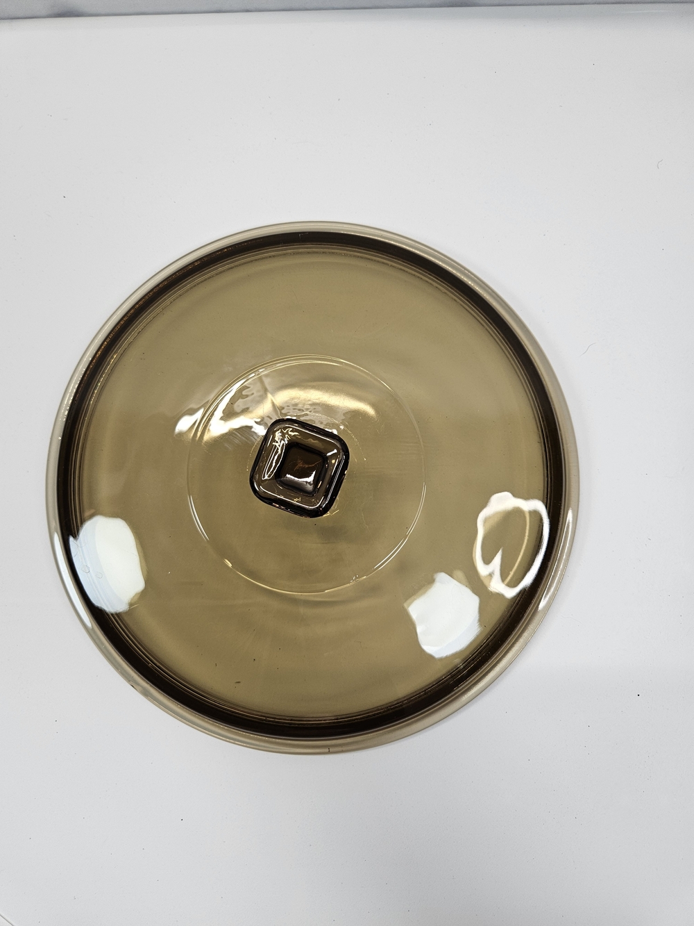 Anchor Ovenware 9 Inch 2 Quart Casserole Lid -- BROWN (just Lid)